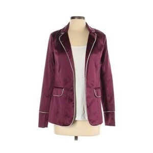 NEW Love By Design Jacket Maroon Open Front Blazer